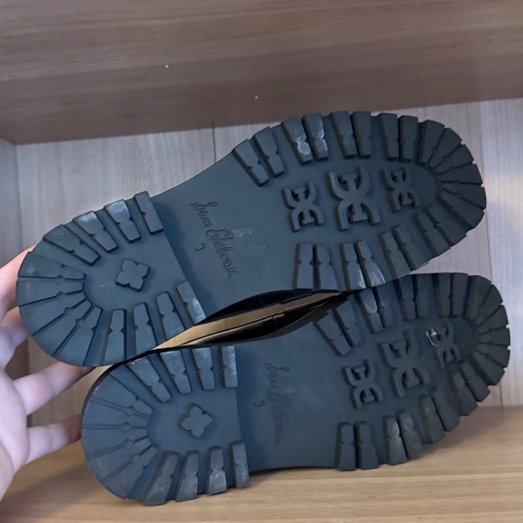 Sam Edelman sz 9 Women Laurs Leather Chunky Slip On Loafers Academia Retro Work - Picture 10 of 11